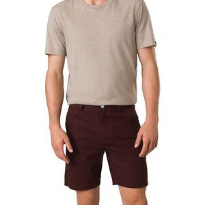 PrAna Furrow Short Cacao Mens 40/08 Standard Fit Stretch Chino Lightweight NWT